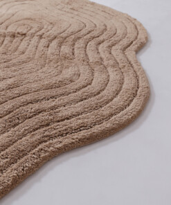 Tappeto da bagno organico - Stille beige - close up, thumbnail Tappeto da bagno organico - Stille beige - close up, thumbnail