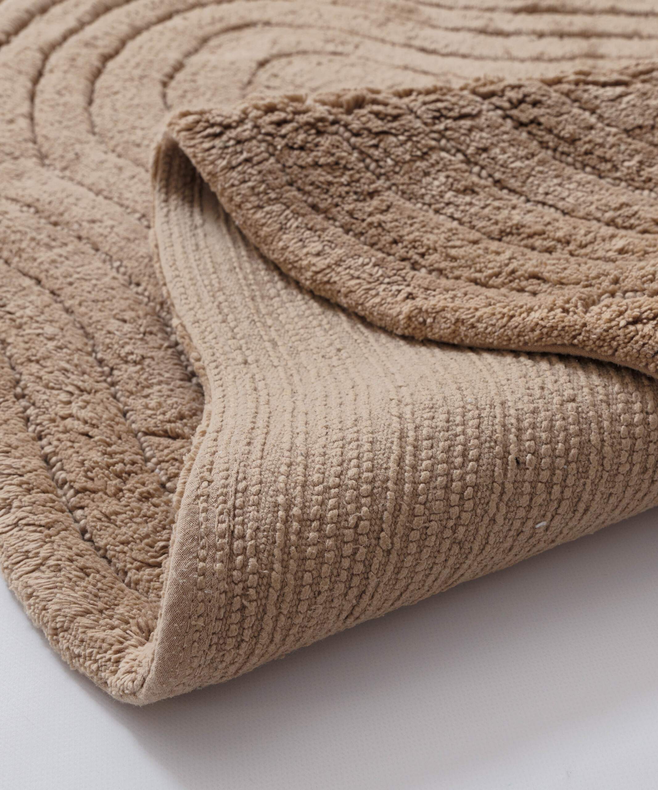 Tappeto da bagno organico - Stille beige - close up Tappeto da bagno organico - Stille beige - close up