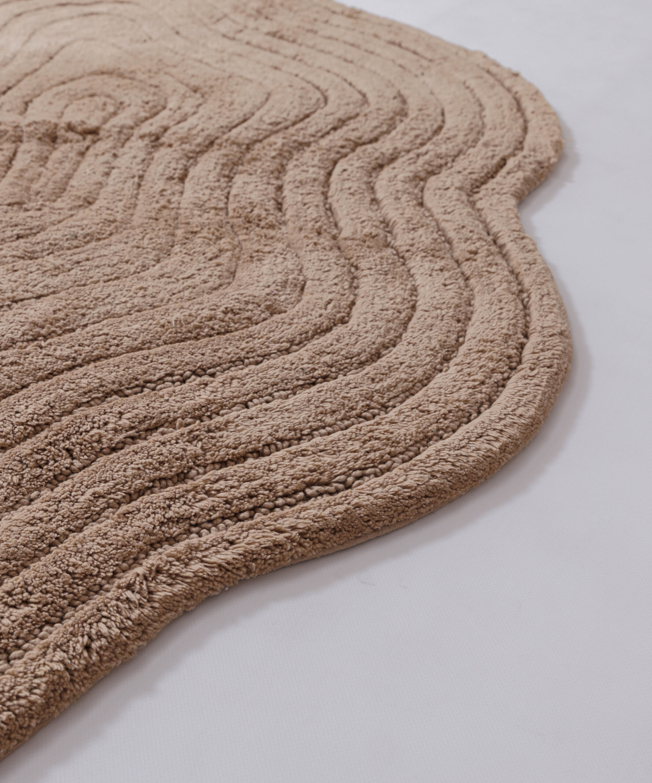 Tappeto da bagno organico - Stille beige - close up Tappeto da bagno organico - Stille beige - close up