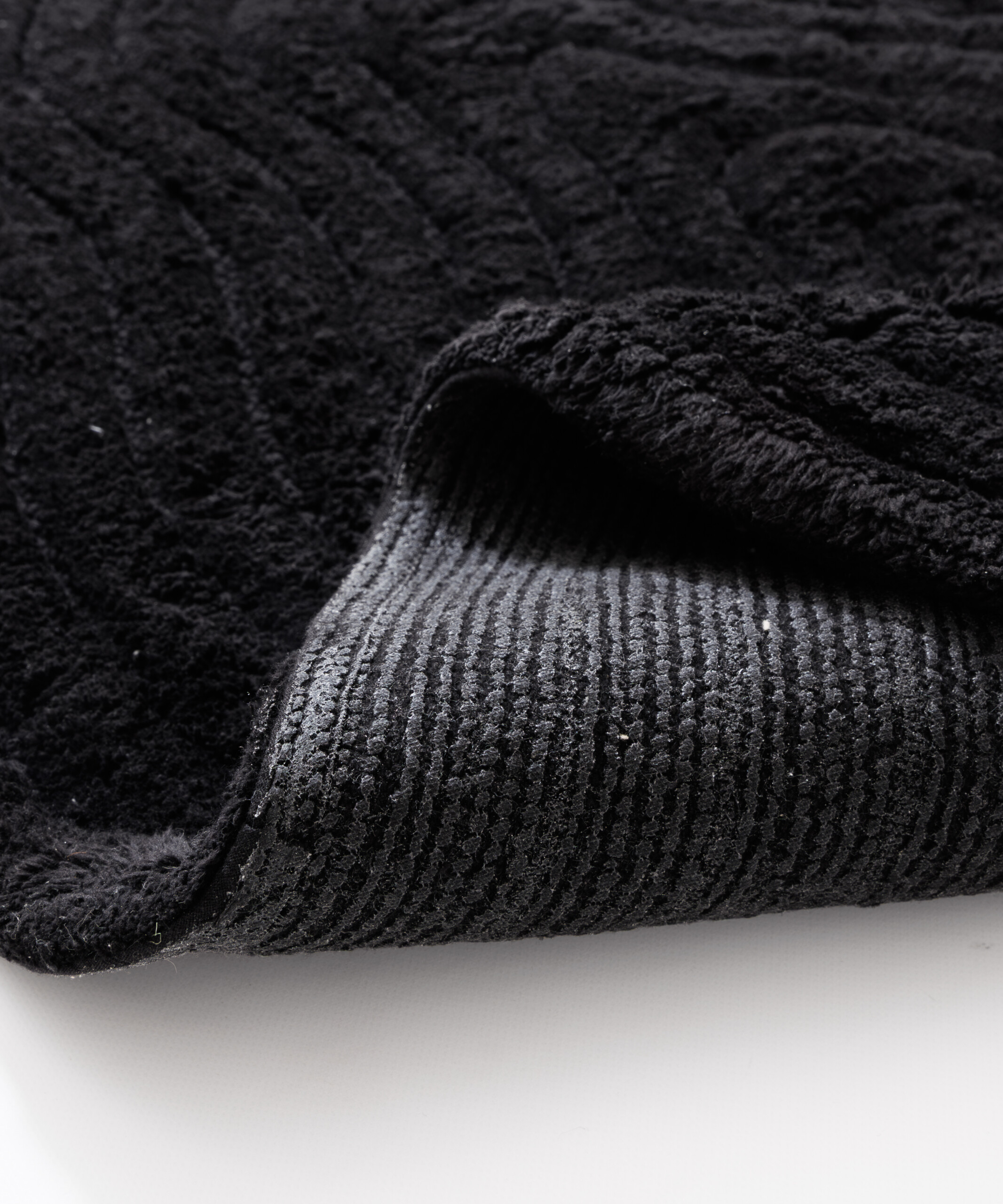 Tappeto da bagno organico - Stille nero - close up Tappeto da bagno organico - Stille nero - close up