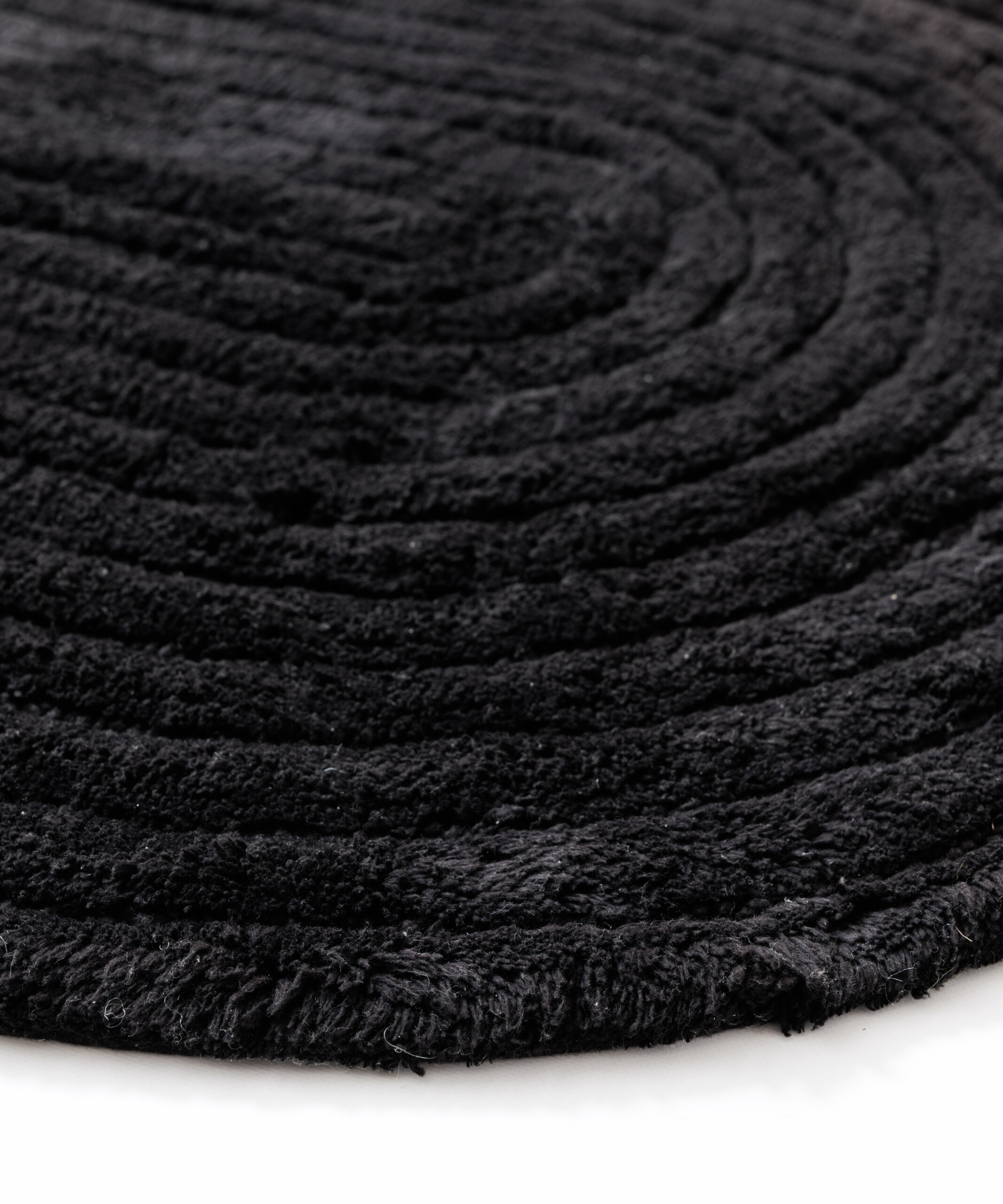 Tappeto da bagno ovale - Stille nero - close up Tappeto da bagno ovale - Stille nero - close up