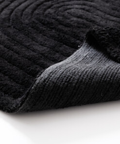 Tappeto da bagno ovale - Stille nero - close up, thumbnail Tappeto da bagno ovale - Stille nero - close up, thumbnail
