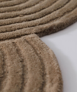 Tappeto design organico - Balans beige - close up, thumbnail Tappeto design organico - Balans beige - close up, thumbnail