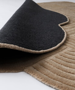 Tappeto design organico - Balans beige - close up, thumbnail Tappeto design organico - Balans beige - close up, thumbnail