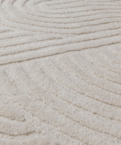 Tappeto design organico - Balans avorio - close up, thumbnail Tappeto design organico - Balans avorio - close up, thumbnail