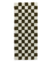 Passatoia a scacchiera - Check avorio/verde oliva - overzicht, thumbnail