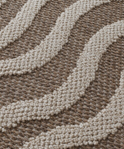 Tappeto da esterno - Dunor Ripple marrone/beige - close up, thumbnail Tappeto da esterno - Dunor Ripple marrone/beige - close up, thumbnail