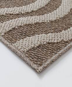 Tappeto da esterno - Dunor Ripple marrone/beige - close up, thumbnail Tappeto da esterno - Dunor Ripple marrone/beige - close up, thumbnail