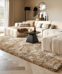 Tappeto Shaggy - Meadow Beige - sfeer
