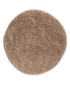Tappeto rotondo a pelo lungo Shaggy Grand - Beige - overzicht