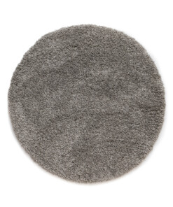 Tappeto rotondo a pelo lungo Shaggy Grand - Grigio chiaro - overzicht