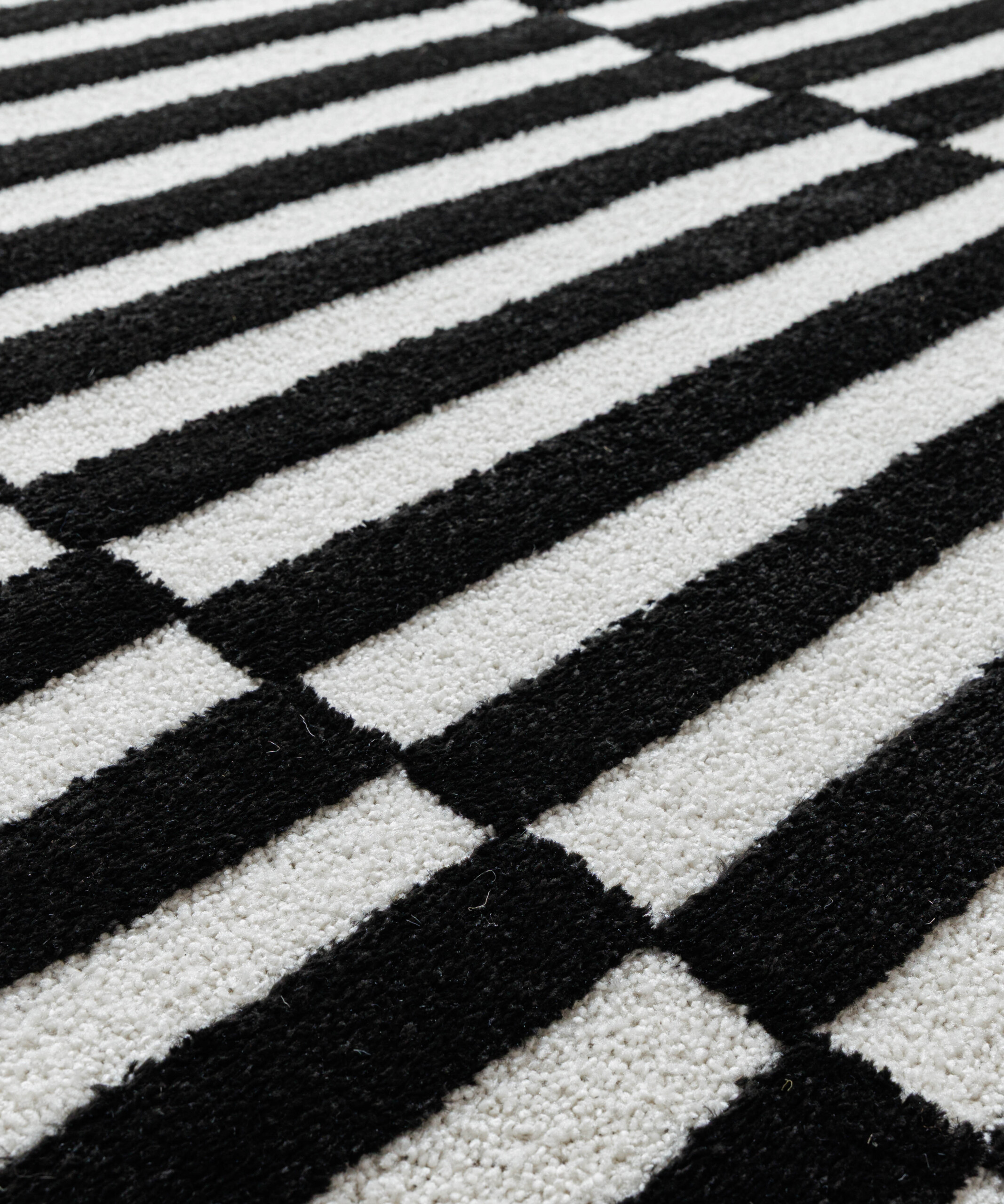 Tappeto pelo corto - Nivo Step crema/nero - close up Tappeto pelo corto - Nivo Step crema/nero - close up