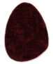 Tappeto organico shaggy - Sveve Pebble bordeaux - overzicht, thumbnail