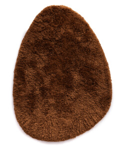 Tappeto organico shaggy - Sveve Pebble cognac - overzicht