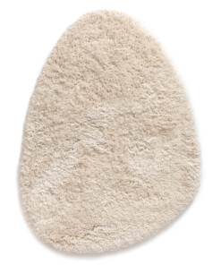 Tappeto organico shaggy - Sveve Pebble avorio - overzicht