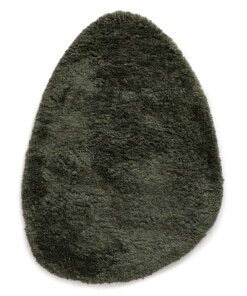 Tappeto organico shaggy - Sveve Pebble verde muschio - overzicht