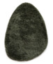 Tappeto organico shaggy - Sveve Pebble verde muschio - overzicht, thumbnail
