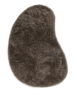 Tappeto organico shaggy - Sveve taupe - overzicht