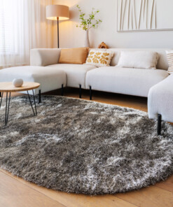 Tappeti ovali a pelo lungo - Posh Velours Grigio - sfeer