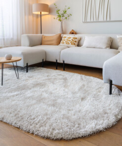 Tappeti ovali a pelo lungo - Posh Velours Grigio chiaro - sfeer