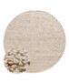 Tappeto rotondo in lana - Bergull avorio/beige - overzicht, thumbnail