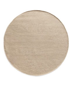 Tappeto rotondo in lana - Grund beige - overzicht, thumbnail