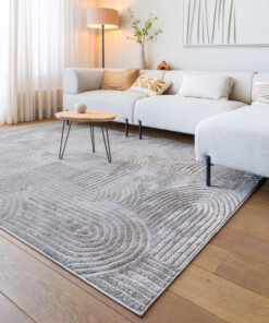 Tappeto stile scandinavo - Contour Bend Grigio - sfeer, thumbnail
