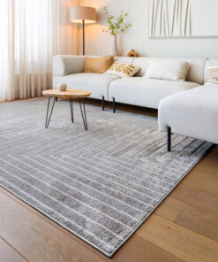 Tappeto stile scandinavo - Contour Edge Grigio - sfeer