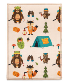 Tappeto gioco bambini - Pluffy Forest animals multi - overzicht, thumbnail