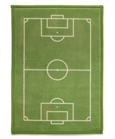 Tappeto gioco bambini - Pluffy Soccer Field verde - overzicht, thumbnail