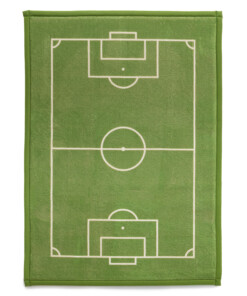 Tappeto gioco bambini - Pluffy Soccer Field verde - overzicht