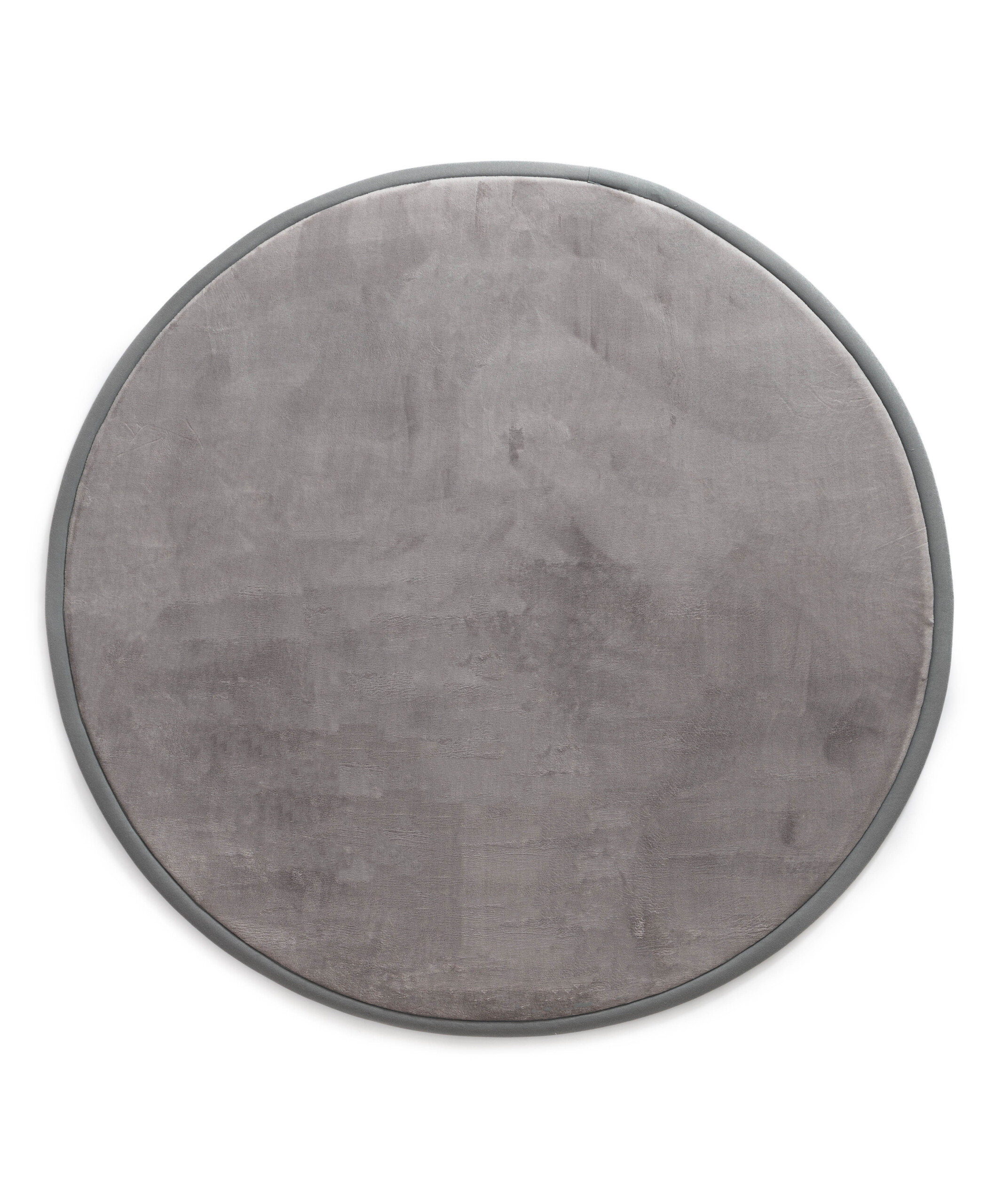 Tappeto rotondo bambini - Pluffy grigio scuro - overzicht Tappeto rotondo bambini - Pluffy grigio scuro - overzicht