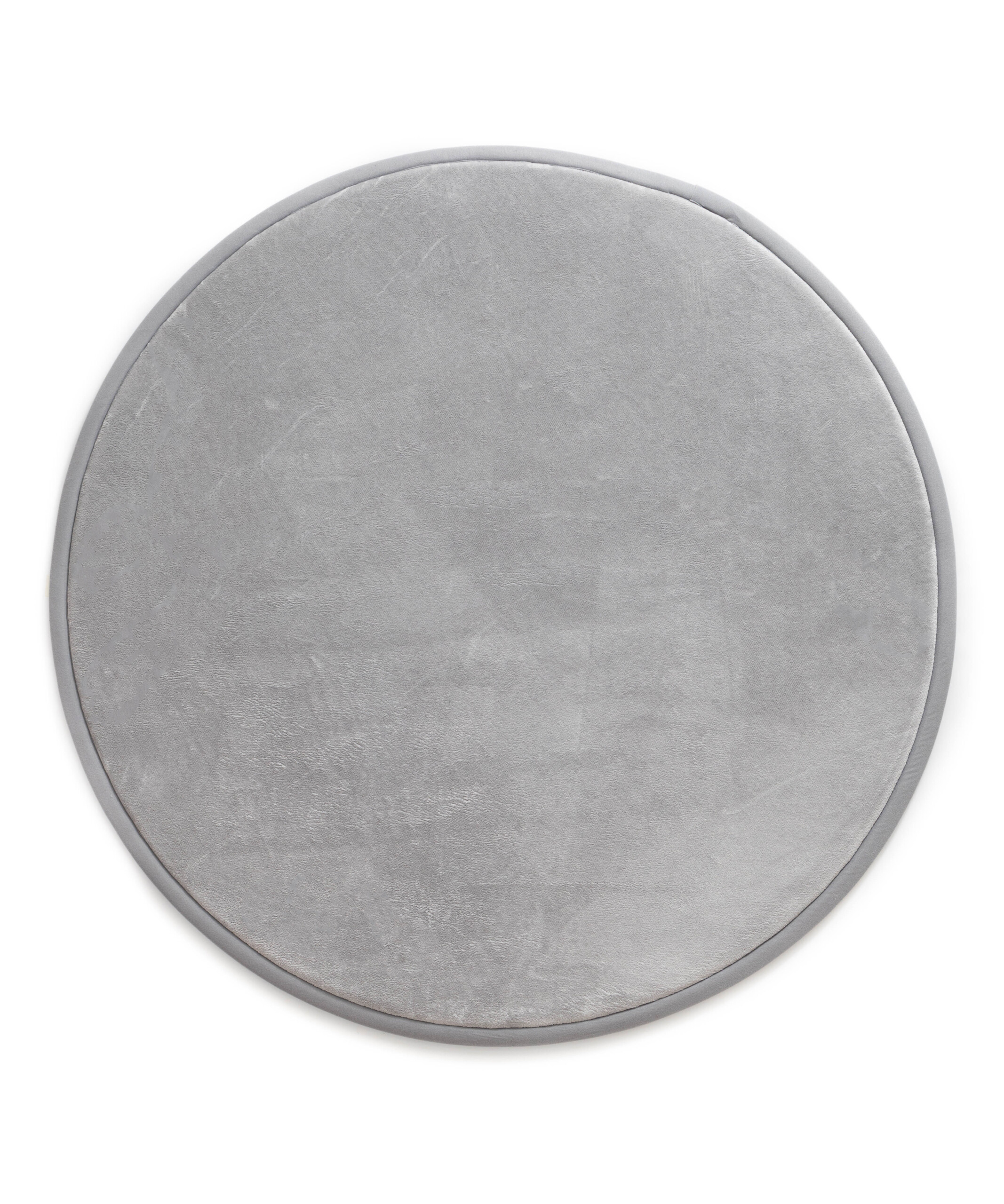 Tappeto rotondo bambini - Pluffy grigio chiaro - overzicht Tappeto rotondo bambini - Pluffy grigio chiaro - overzicht