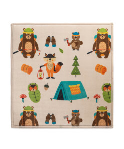 Tappeto gioco bambini quadrato - Pluffy Forest animals multi - overzicht, thumbnail