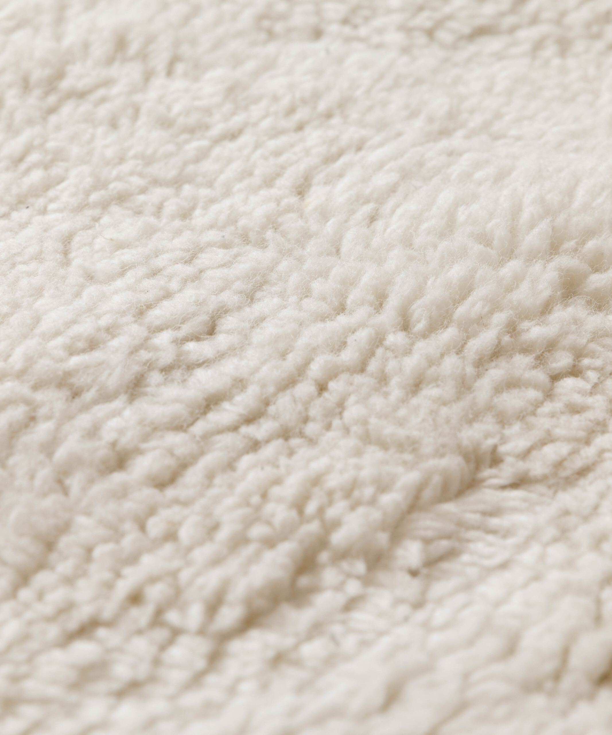 Tappeto organico - Tjørne Swell avorio - close up Tappeto organico - Tjørne Swell avorio - close up