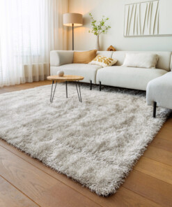 Tappeto quadrato a pelo lungo - Posh Velours Grigio chiaro - sfeer