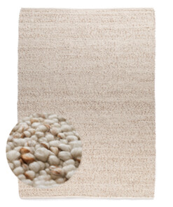 Tappeto in lana - Bergull avorio/beige - overzicht