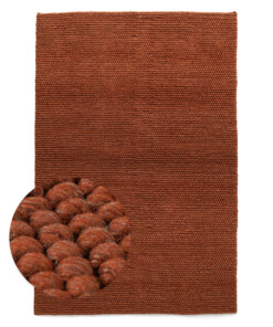 Tappeto lana - Fjell terracotta - overzicht, thumbnail