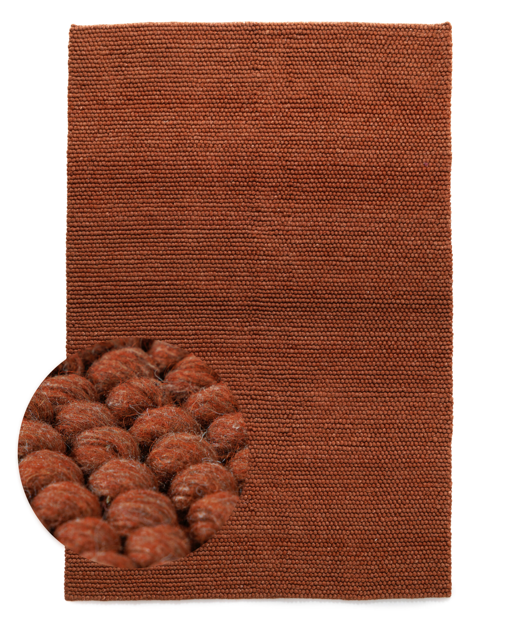 Tappeto lana - Fjell terracotta - overzicht Tappeto lana - Fjell terracotta - overzicht