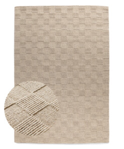 Tappeto in lana - Tavle beige - overzicht