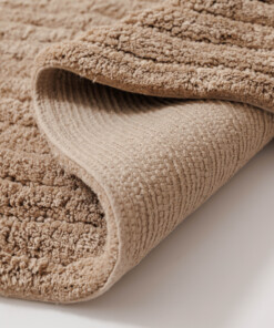 Tappeto da bagno ovale - Stille beige - close up, thumbnail Tappeto da bagno ovale - Stille beige - close up, thumbnail