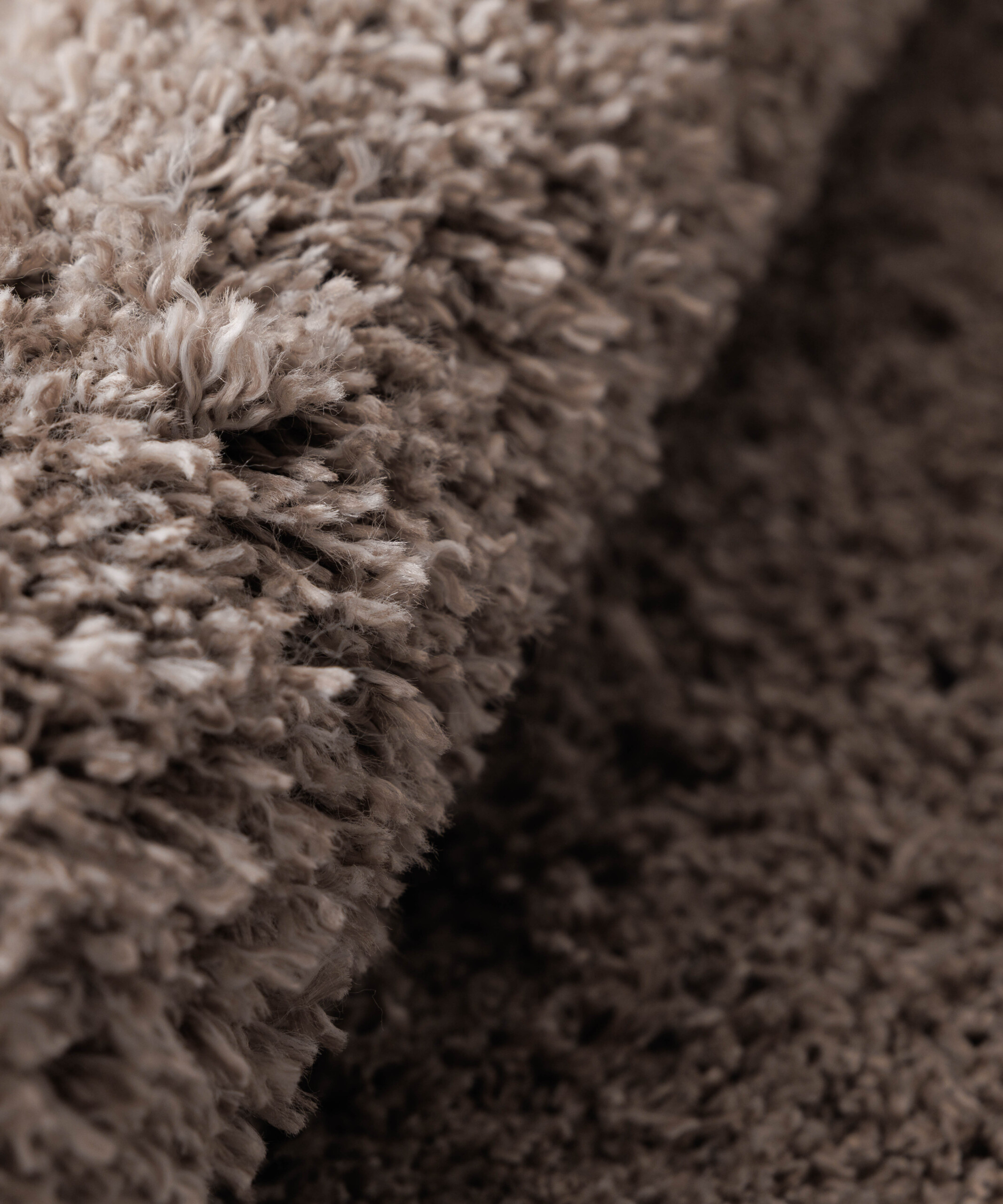 Tappeto rotondo a pelo lungo Cozy Shaggy - Beige - close up Tappeto rotondo a pelo lungo Cozy Shaggy - Beige - close up