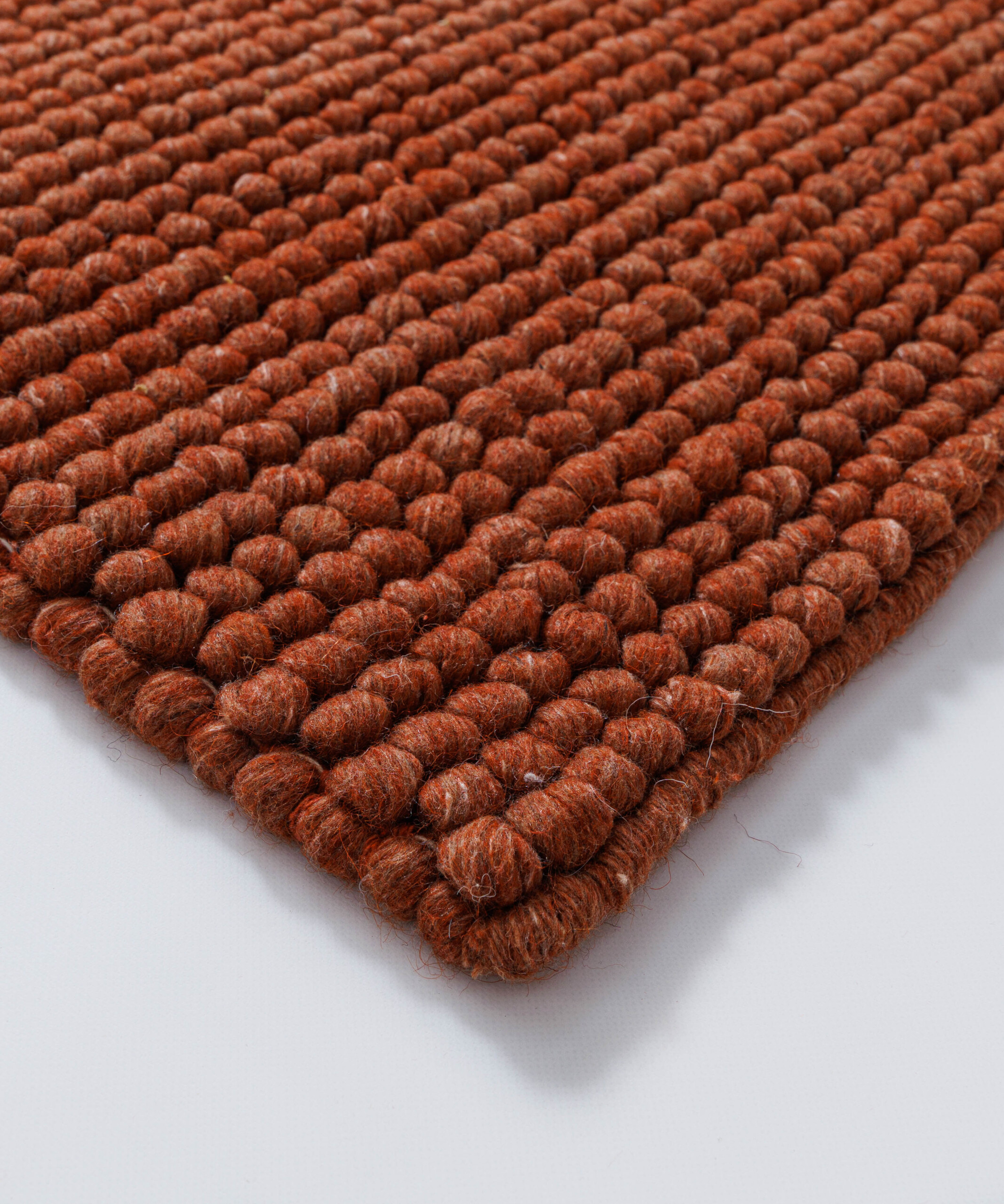 Tappeto lana - Fjell terracotta - close up Tappeto lana - Fjell terracotta - close up