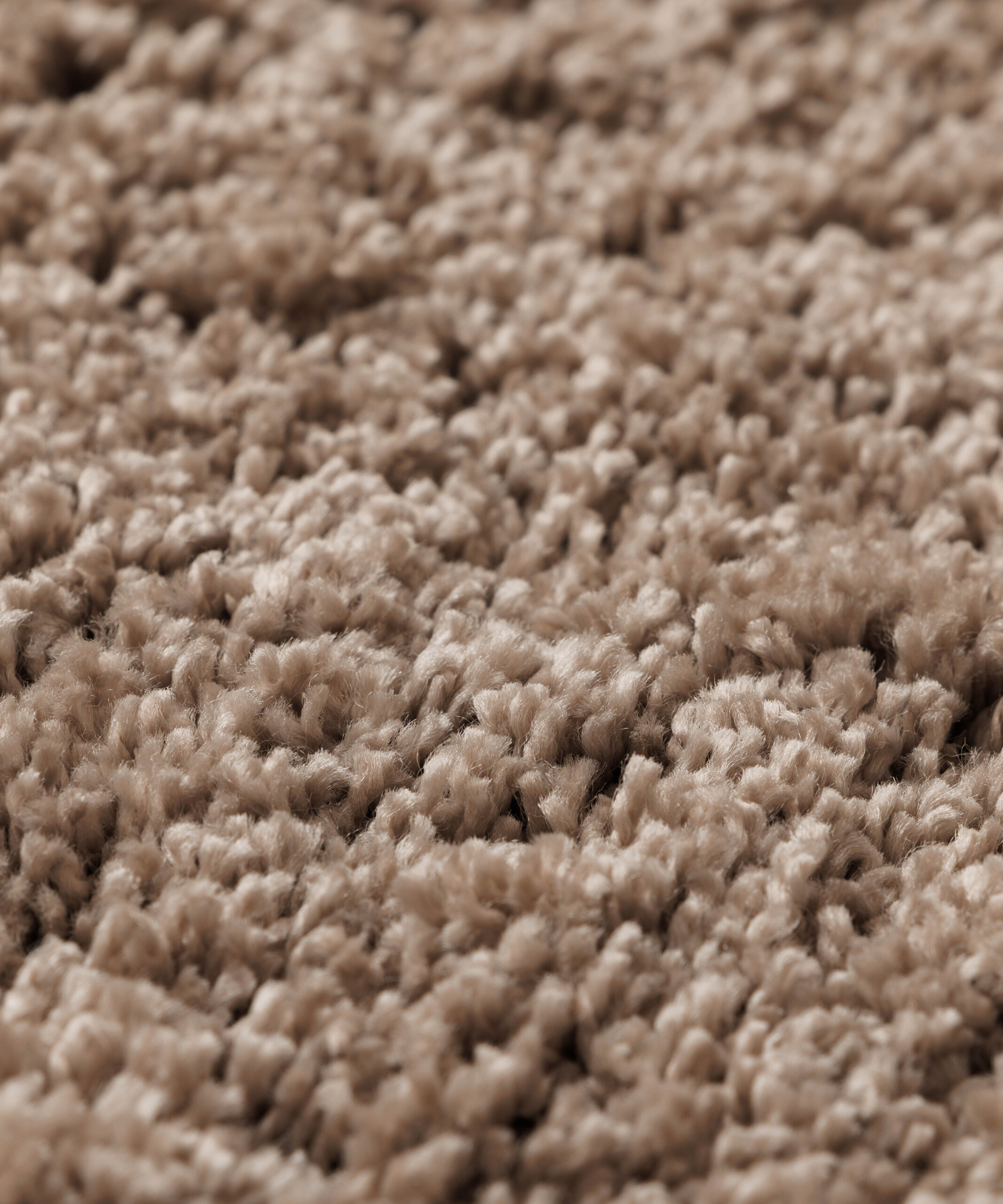 Tappeto rotondo a pelo lungo Shaggy Grand - Beige - close up Tappeto rotondo a pelo lungo Shaggy Grand - Beige - close up