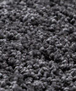 Tappeto rotondo a pelo lungo Shaggy Grand - Grigio scuro - close up, thumbnail Tappeto rotondo a pelo lungo Shaggy Grand - Grigio scuro - close up, thumbnail