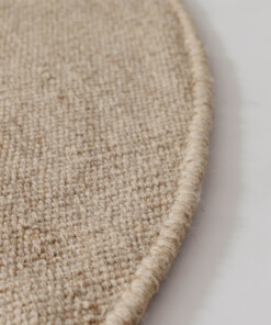 Tappeto rotondo in lana - Grund beige - close up, thumbnail