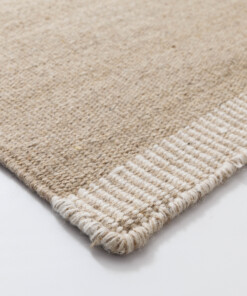 Tappeto in lana - Grund beige - close up, thumbnail