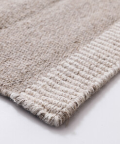 Tappeto in lana - Grund grigio - close up, thumbnail