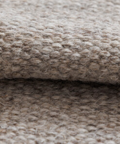 Tappeto rotondo in lana - Grund grigio - close up, thumbnail