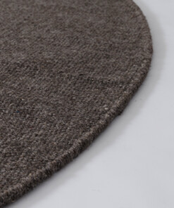 Tappeto rotondo in lana - Grund tortora - close up, thumbnail